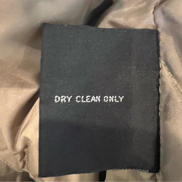 Bromley Sport Real Down Coat Women’s Medium Taupe Faux Suede Quilted Insulated - Picture 10 of 13